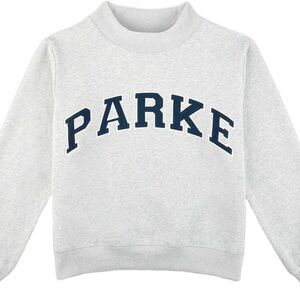PARKE Blue and Navy Mockneck